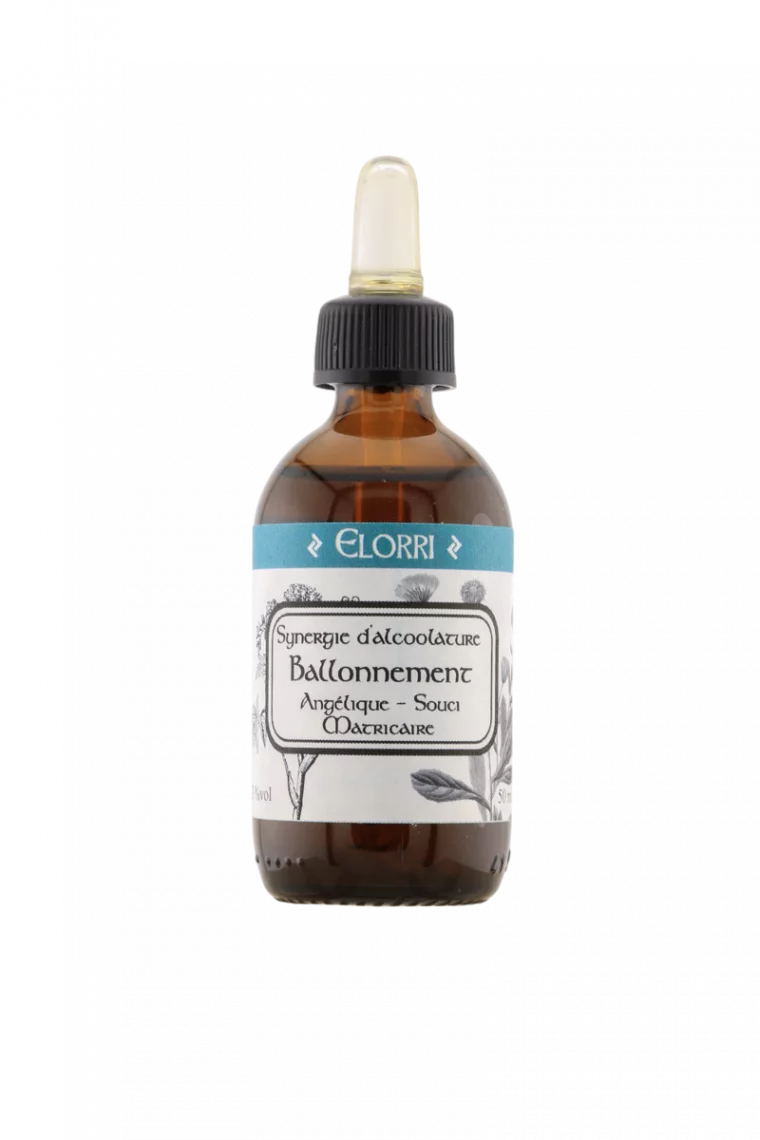 Synergie Ballonnement � Alcoolature Bio � Souci, Ang&eacute;lique & Matricaire