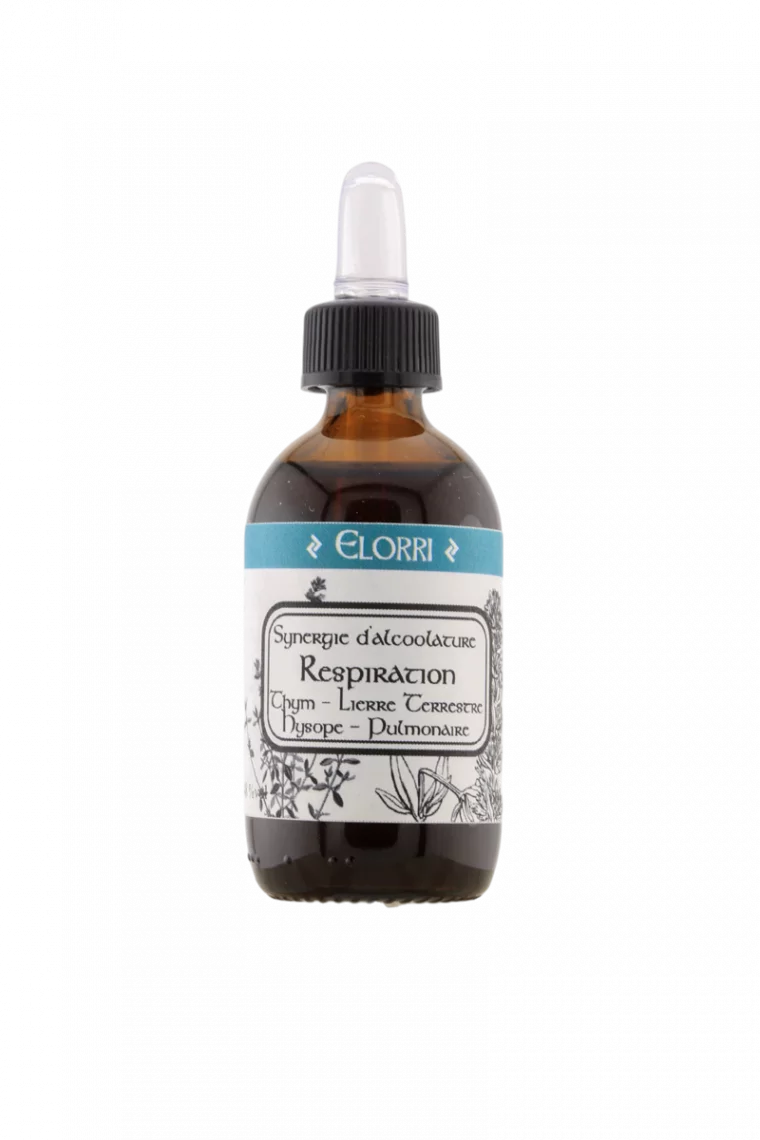 Synergie Respiration � Alcoolature Bio � Thym, Lierre terrestre, Hysope & Pulmonaire