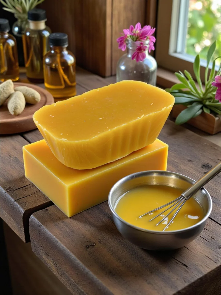 Lingot de cire d�abeille bio 100g Idoia Apiculture apiculture Pays Basque Nature et Progres