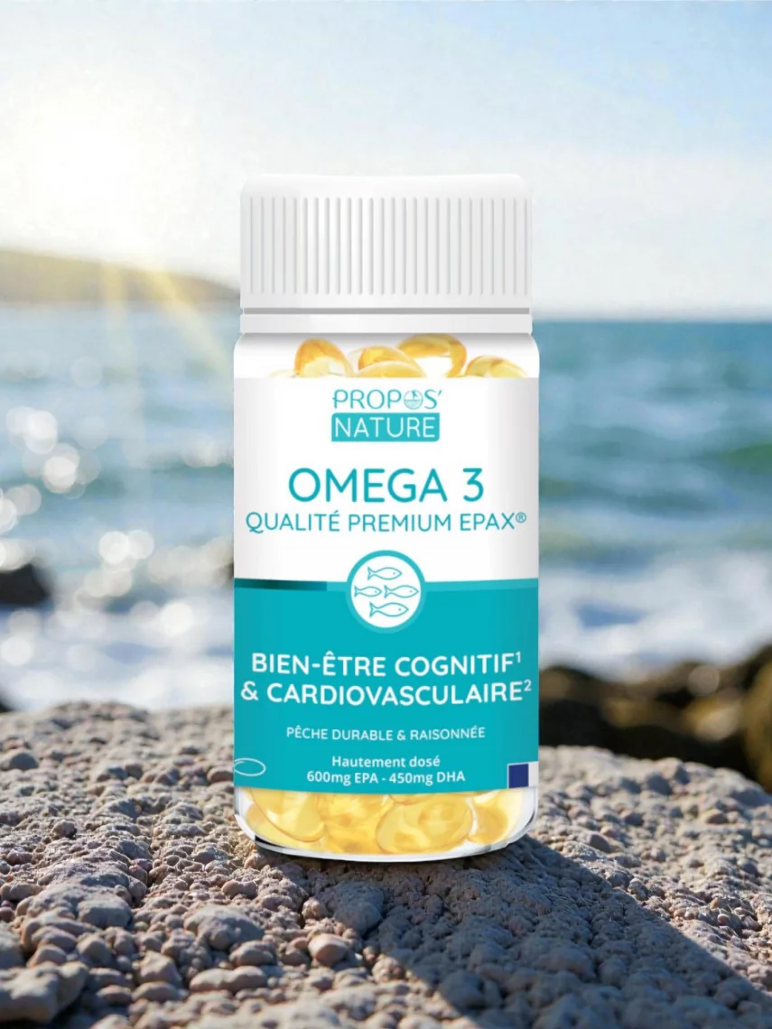 Capsules Om&eacute;ga3 EPAX Qualit&eacute; Premium 60capsules Sant&eacute; C�ur Cerveau Vision
