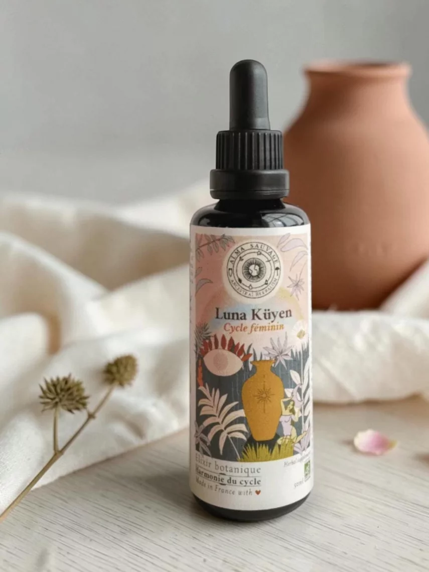Luna K&uuml;yen, &eacute;lixir bio aux 7 plantes pour le cycle f&eacute;minin