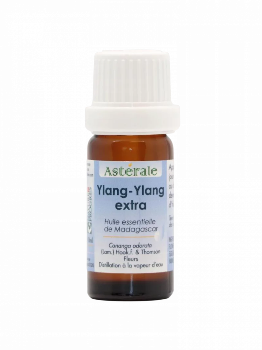 Huile essentielle Ylang-ylang extra de Madagascar, d&eacute;tente, l&acirc;cher-prise et sensualit&eacute;, Nature & Progr&egrave;s 10 ml
