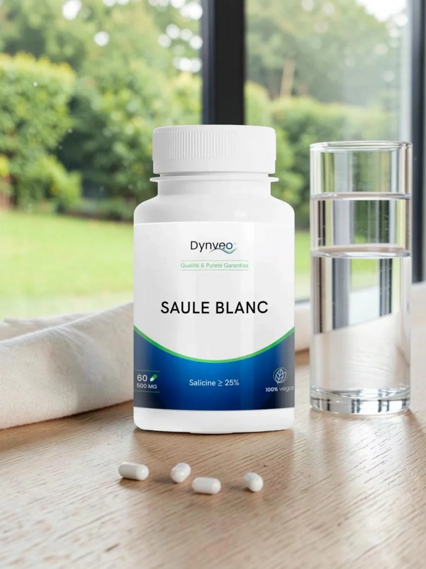 Extrait d�&eacute;corce de saule blanc titr&eacute; &agrave; 25 % de salicine, confort des articulations et des muscles, Dynveo 60 g&eacute;lules