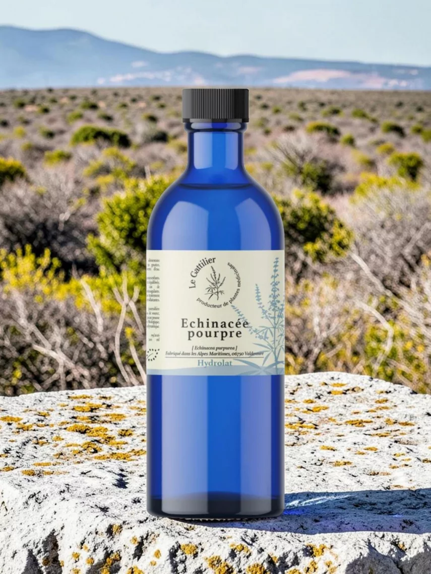 Hydrolat d�&eacute;chinac&eacute;e pourpre bio et Demeter de France, d&eacute;fenses naturelles et vitalit&eacute; en hiver 200 ml