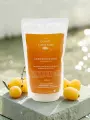 Douceur de bain gel douche moussant &agrave; l�huile de mirabelle, soin corps naturel et rechargeable