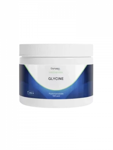 Glycine pure en poudre  Acide aminé hydrosoluble 99%  Soutien sommeil & collagène  Dynveo