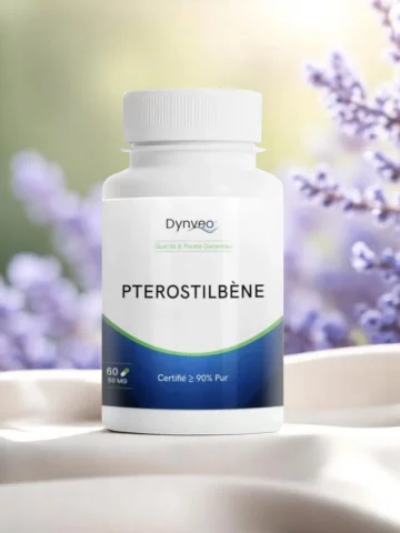 Ptérostilbène 90% pur  Extrait naturel de Pterocarpus marsupium  Antioxydant cellulaire  Dynveo