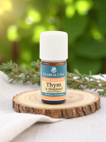 Huile essentielle Thym à thujanol Bio 5mL  ORL, foie & douceur thérapeutique