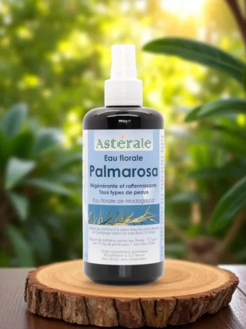 Hydrolat Palmarosa Bio 200mL  tonique cutané  Astérale Madagascar