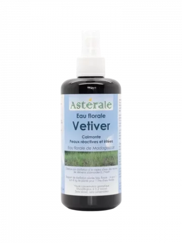 Hydrolat Vétiver Bio 200mL  enracinant & apaisant  Astérale Madagascar
