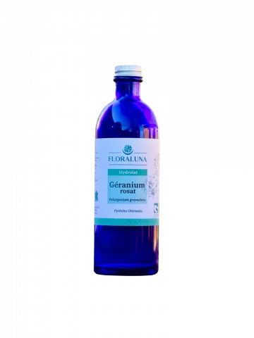 Hydrolat Géranium rosat Bio 200mL  peau, circulation & parfum floral