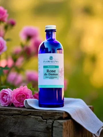 Hydrolat Rose de Damas Bio Floraluna 100mL  local, subtil & précieux