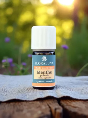 Huile essentielle Menthe poivrée Bio 5ou 10 mL  digestion, migraines & tonus