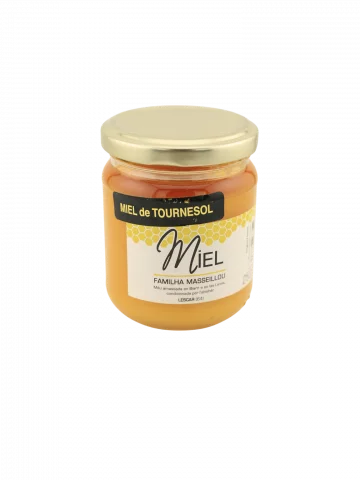 Miel de Tournesol artisanal 250 g (ou 500 g) Pyrénées Béarn
