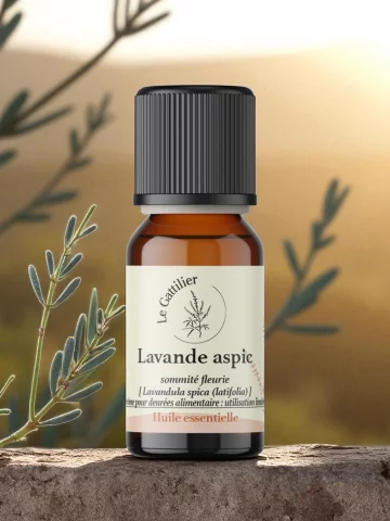 Huile essentielle de Lavande aspic Lavandula latifolia Bio France 5ml