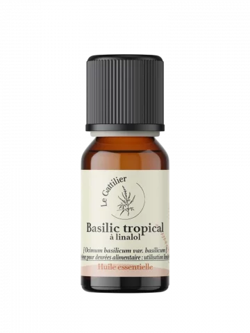 Huile essentielle de basilic tropical bio  chémotype linalol  5 ml