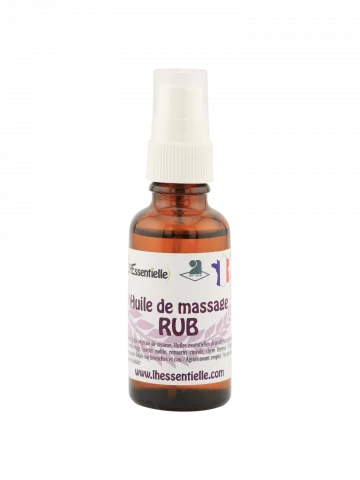 Huile de massage RHUB  Synergie respiratoire & tonifiante aux huiles essentielles bio, Nature & Progrès  30 ml