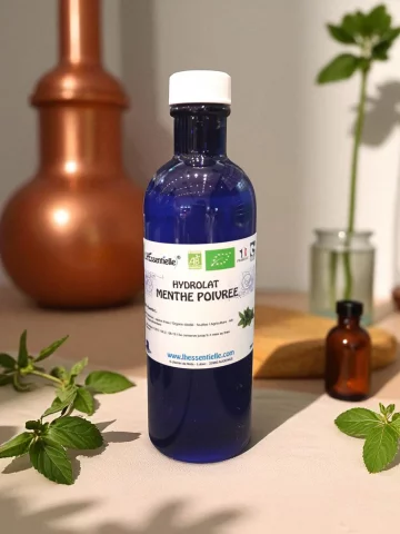 Hydrolat de Menthe poivrée bio  Digestif & rafraîchissant, Nature & Progrès  200 ml