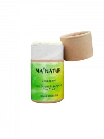 Déodorant solide peaux sensibles  Tea tree et petit grain bigaradier  Naturel et artisanal