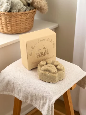 Shampoing solide apaisant naturel pour chiens  sans huiles essentielles