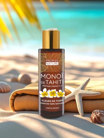 Véritable Monoï de Tahiti 100 ml  soin solaire et capillaire