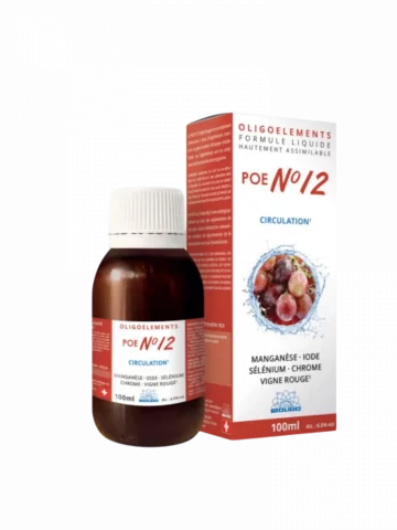 POE N°12 Vigne rouge 100 ml  circulation et vitalité vasculaire