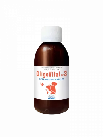 OLIGOVITAL N°3 Défenses naturelles 150 ml  vitalité et immunité animale