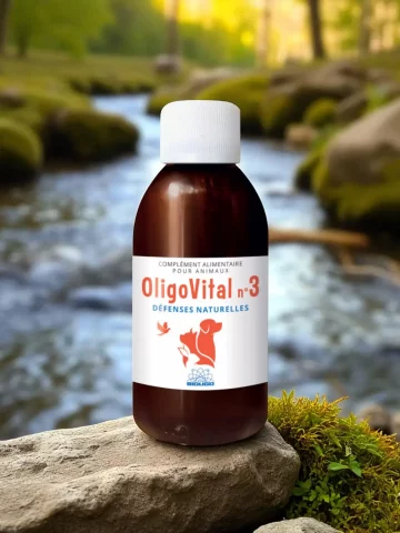 OLIGOVITAL N°3 Défenses naturelles 150 ml  vitalité et immunité animale