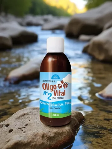 OLIGOVITAL N°2 Reminéralisation Peau 100 ml  pelage, griffes et os des animaux