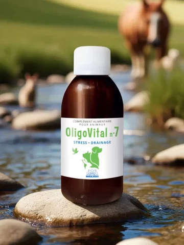 OLIGOVITAL N°7 Stress 100 ml  apaisement et équilibre nerveux animal