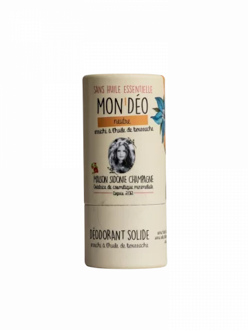 Déodorant solide bio Mondéo Neutre  Stick 50 ml & Pot 100 ml  Maison Sidonie Champagne