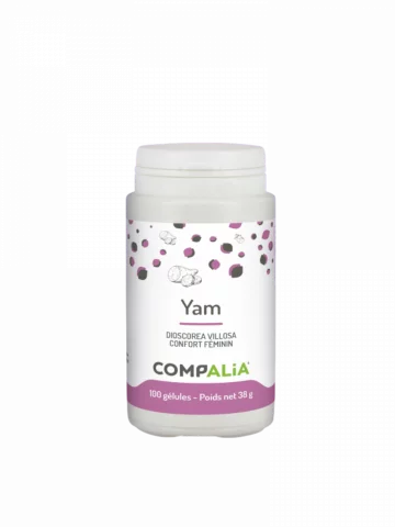 Yam (Dioscorea villosa)  Extrait titré en diosgénine  100 gélules  Compalia