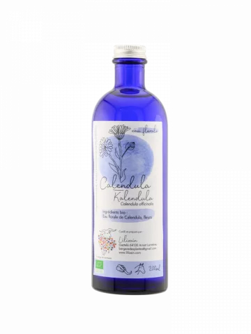 Hydrolat Calendula Bio Lilizain Pays basque � Apaisant et r&eacute;g&eacute;n&eacute;rant cutan&eacute; 200 ml