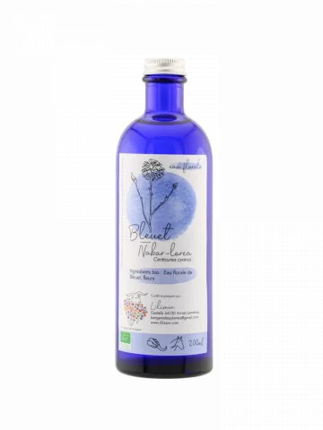 Hydrolat Bleuet Bio Lilizain Pays basque � Apaisant yeux et peau sensible 200 ml
