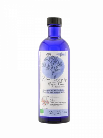 Hydrolat Reine des pr&eacute;s Bio Lilizain Pays basque � Drainant doux et apaisant 200 ml