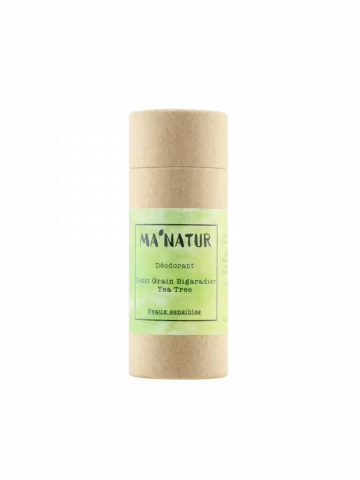 D&eacute;odorant solide peaux sensibles � Tea tree et petit grain bigaradier � Naturel et artisanal