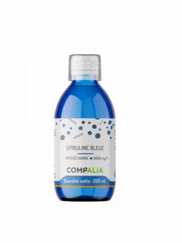 Spiruline bleue phycocyanine Compalia &eacute;nergie sport r&eacute;cup&eacute;ration et d&eacute;fenses naturelles