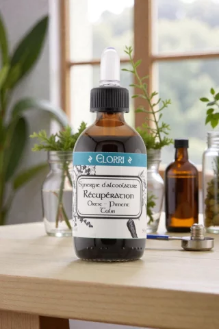 Synergie R&eacute;cup&eacute;ration � Alcoolature Bio � Ortie, Piment & Tulsi