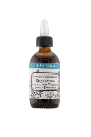 Synergie Respiration � Alcoolature Bio � Thym, Lierre terrestre, Hysope & Pulmonaire