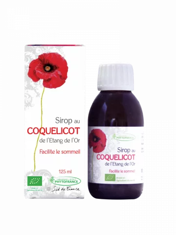 Sirop bio au Coquelicot de l�&Eacute;tang de l�Or � Sommeil et relaxation naturelle