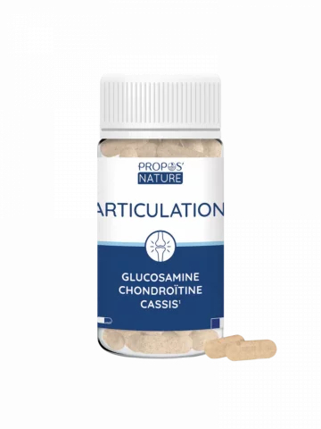 Articulation Glucosamine Chondro&iuml;tine Cassis Bio 60 g&eacute;lules Confort & Mobilit&eacute;