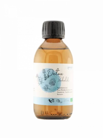 D&eacute;tox, drainage et foie paresseux synergie d�hydrolats bio Xahaldi du Pays basque 200 ml