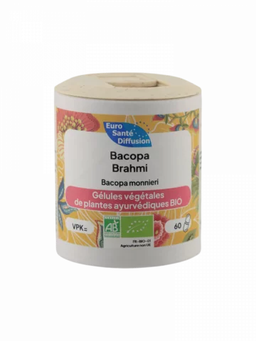 Bacopa 250 mg 60 g&eacute;lules v&eacute;g&eacute;tales m&eacute;moire, concentration et clart&eacute; mentale