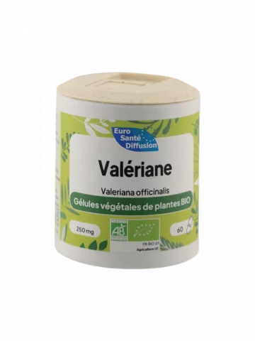 Val&eacute;riane 250 mg 60 g&eacute;lules v&eacute;g&eacute;tales sommeil, d&eacute;tente et apaisement nerveux