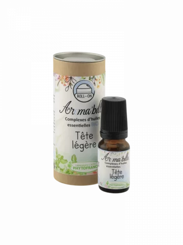 Roll-on T&ecirc;te l&eacute;g&egrave;re aux huiles essentielles bio pour tempes, front et apaisement mental