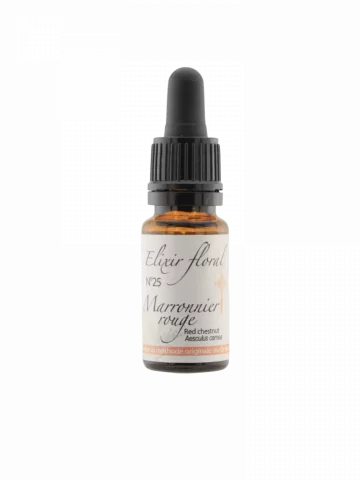Fleur de Bach Marronnier rouge Red Chestnut &Eacute;lixir floral Bio Apaisement et Confiance