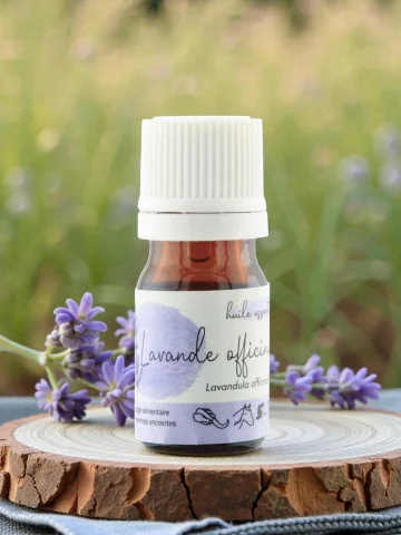 Stress, sommeil et peau sensible huile essentielle de Lavande vraie, Lavande officinale, Lavande fine bio 5 ml