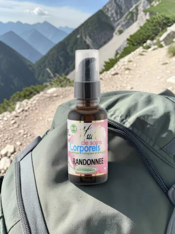 Huile Randonn&eacute;e au romarin pour pr&eacute;paration sportive, jambes l&eacute;g&egrave;res et confort musculaire