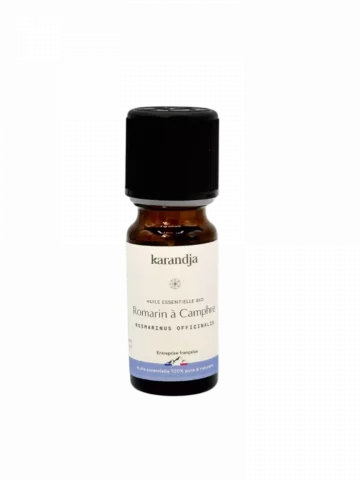 Huile essentielle de Romarin &agrave; camphre bio 10 ml douleurs musculaires respiration concentration France