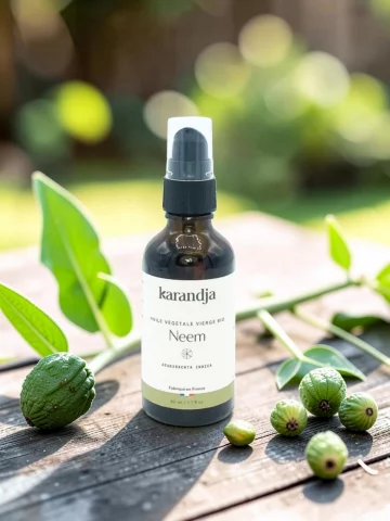 Huile v&eacute;g&eacute;tale de Neem bio purifiante peau &agrave; probl&egrave;mes cheveux 50 ml